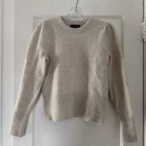Banana Republic alpaca/wool off white sweater